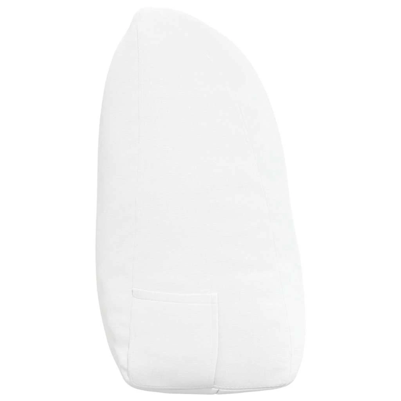 vidaXL Atpakaļ spilvens Balts 120 x 24 x 50 cm audums