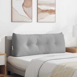 vidaXL Atpakaļ spilvens Mākoņu pelēka 120 x 24 x 50 cm audums