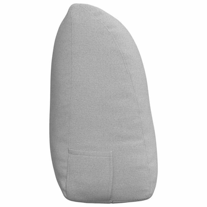 vidaXL Atpakaļ spilvens Mākoņu pelēka 120 x 24 x 50 cm audums