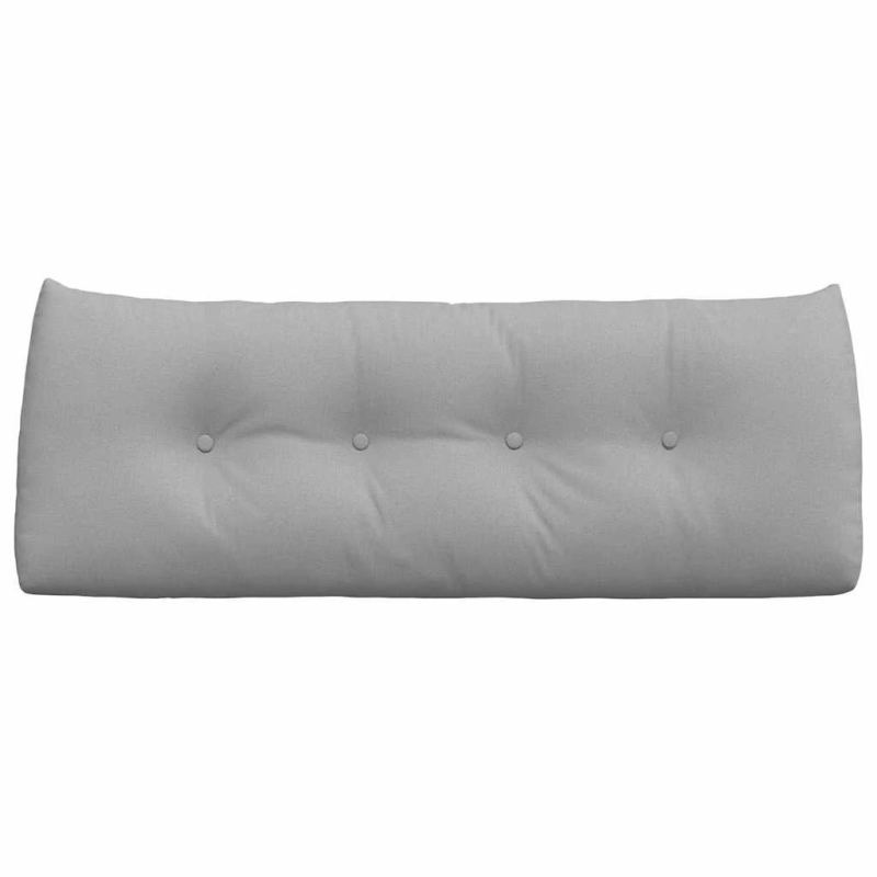 vidaXL Atpakaļ spilvens Mākoņu pelēka 120 x 24 x 50 cm audums