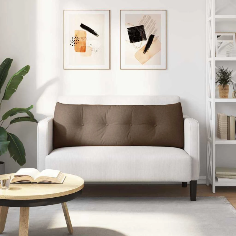 vidaXL Atpakaļ spilvens Brūna 140 x 24 x 50 cm audums