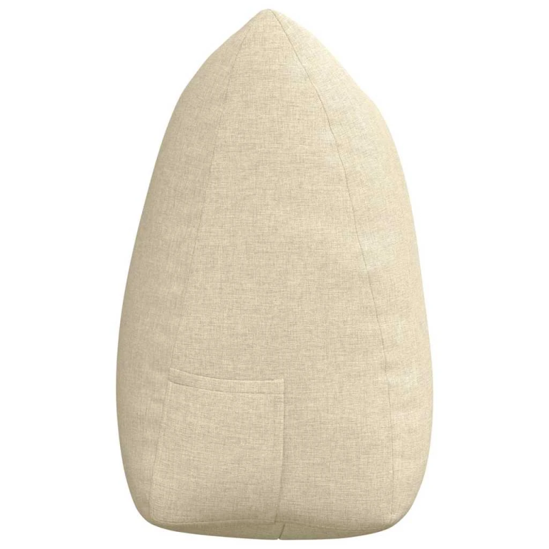 vidaXL Atpakaļ spilvens Krēmkrāsa 140 x 24 x 50 cm audums