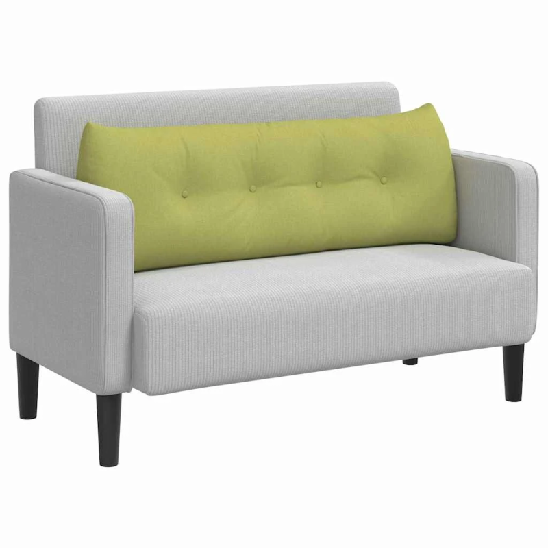 vidaXL Atpakaļ spilvens Gaiši zaļa 140 x 24 x 50 cm audums