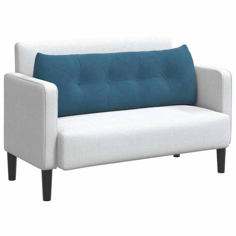 vidaXL Atpakaļ spilvens Zila 140 x 24 x 50 cm Samts