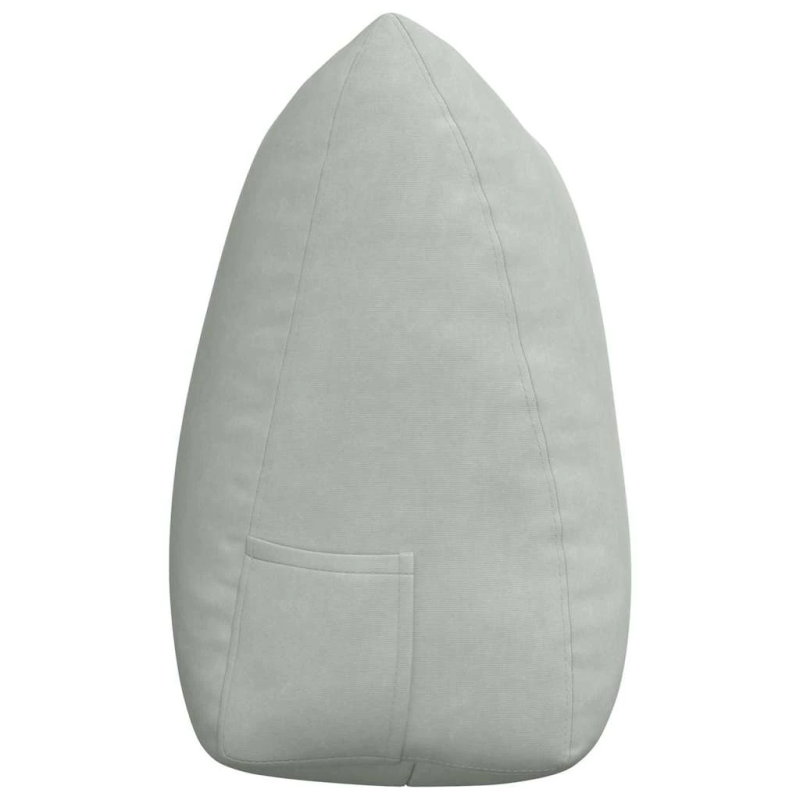 vidaXL Atpakaļ spilvens Gaiši pelēks 140 x 24 x 50 cm Samts