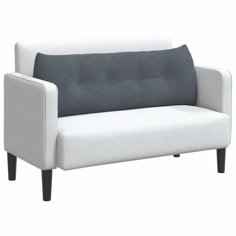 vidaXL Atpakaļ spilvens Tumši pelēks 140 x 24 x 50 cm Samts