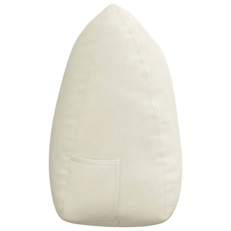 vidaXL Atpakaļ spilvens Krēmkrāsa 140 x 24 x 50 cm Samts