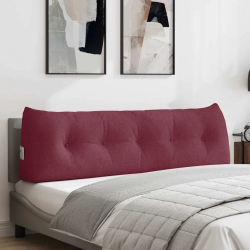 vidaXL Atpakaļ spilvens Vīna sarkans 160 x 24 x 50 cm audums