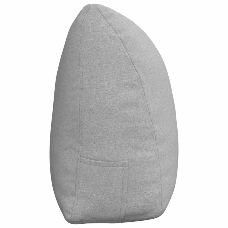 vidaXL Atpakaļ spilvens Mākoņu pelēka 160 x 24 x 50 cm audums