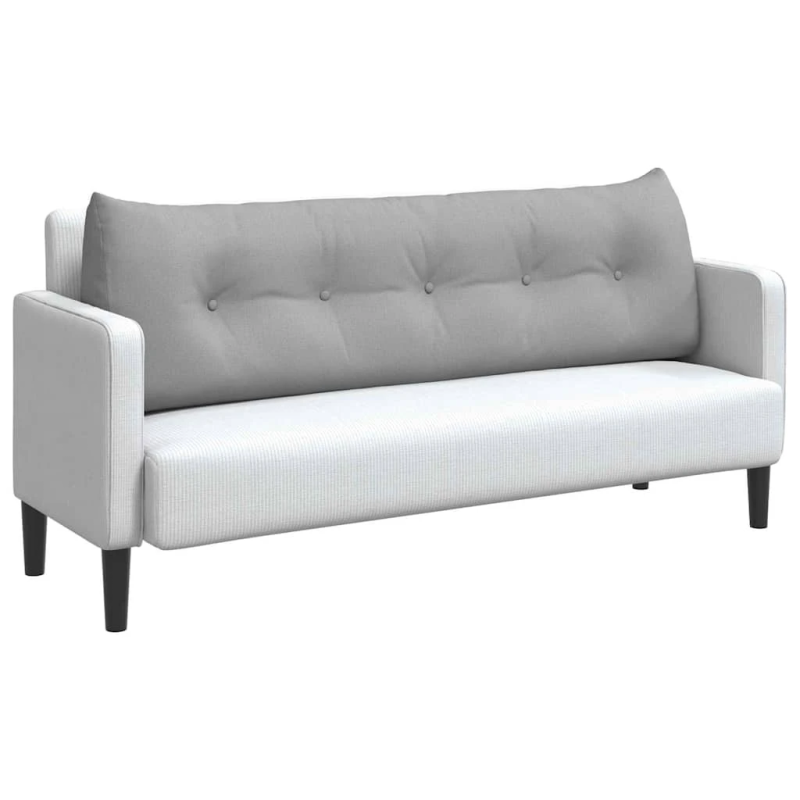 vidaXL Atpakaļ spilvens Mākoņu pelēka 160 x 24 x 50 cm audums