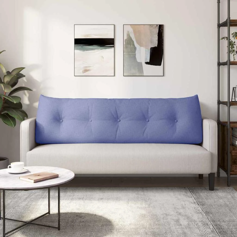 vidaXL Atpakaļ spilvens Džinsu zils 160 x 24 x 50 cm audums