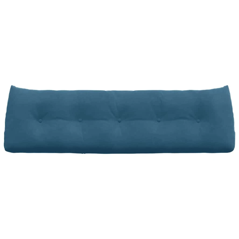 vidaXL Atpakaļ spilvens Zila 160 x 24 x 50 cm Samts