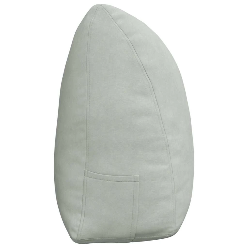 vidaXL Atpakaļ spilvens Gaiši pelēks 160 x 24 x 50 cm Samts