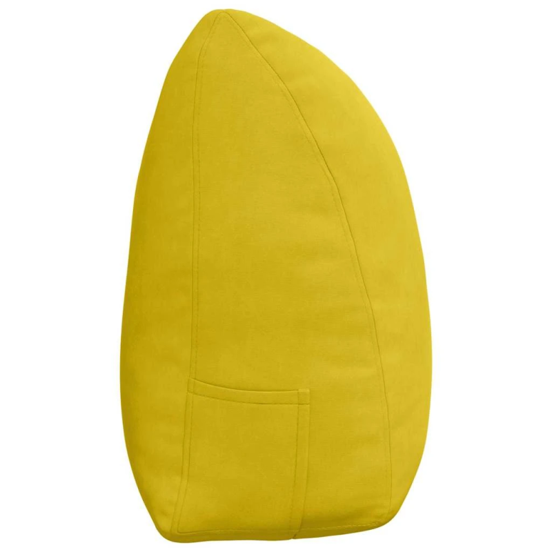 vidaXL Atpakaļ spilvens Dzeltena 160 x 24 x 50 cm Samts