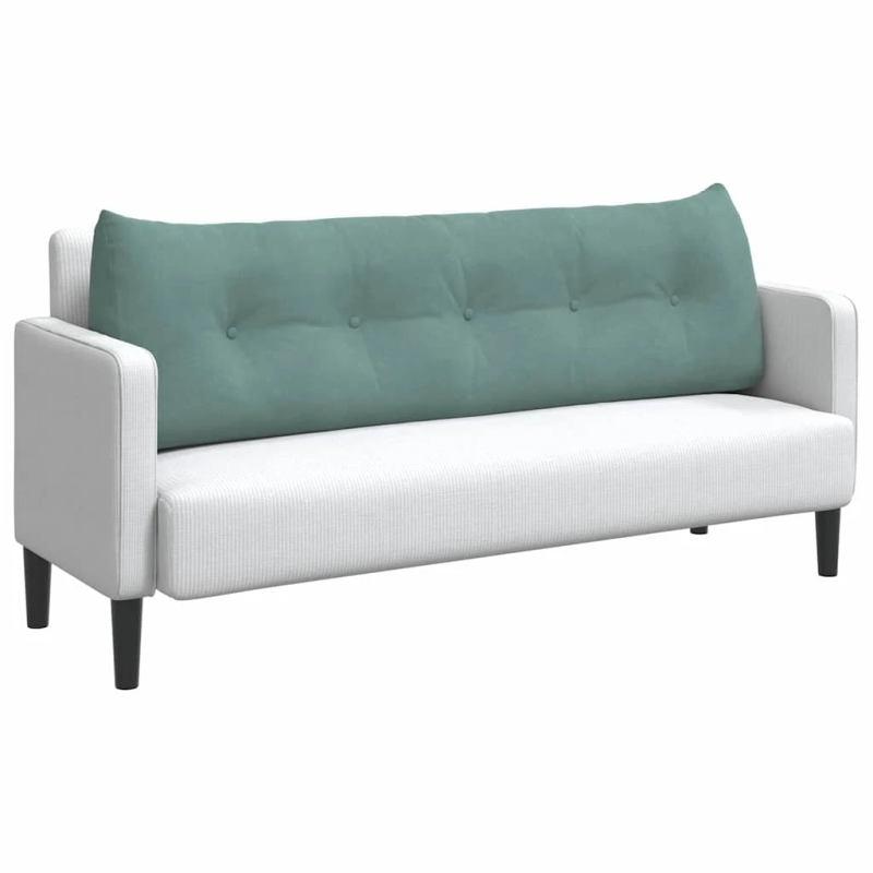 vidaXL Atpakaļ spilvens Jūras zaļa 160 x 24 x 50 cm Samts