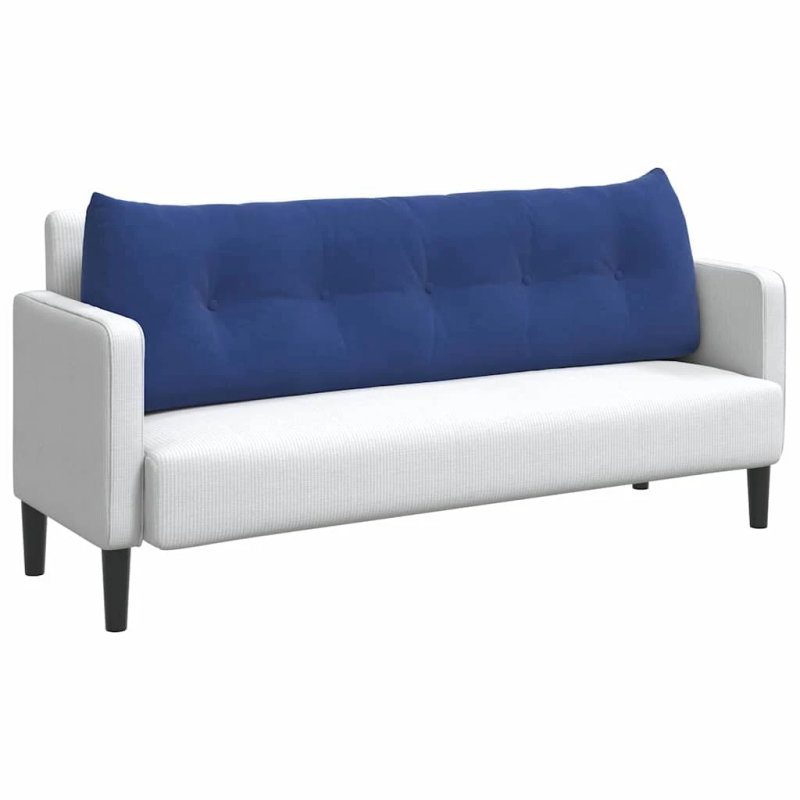 vidaXL Atpakaļ spilvens Policijas zila 160 x 24 x 50 cm Samts