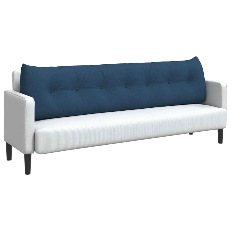 vidaXL Atpakaļ spilvens Zila 200 x 24 x 50 cm audums