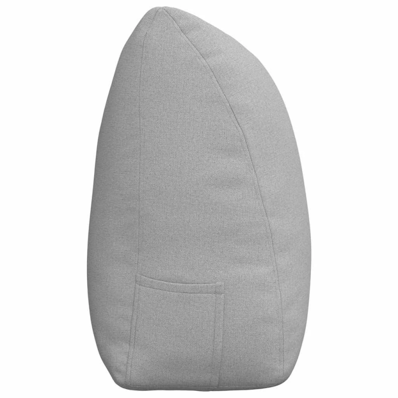 vidaXL Atpakaļ spilvens Mākoņu pelēka 200 x 24 x 50 cm audums