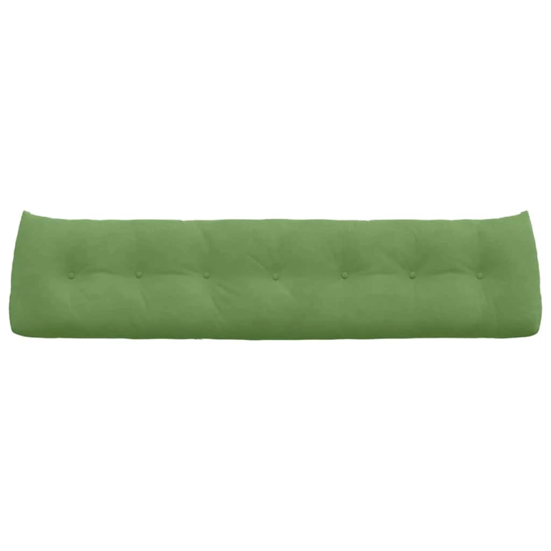 vidaXL Atpakaļ spilvens Gaiši zaļa 200 x 24 x 50 cm Samts