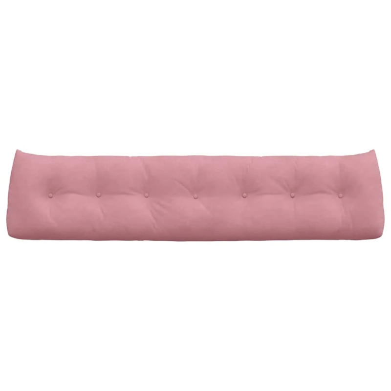 vidaXL Atpakaļ spilvens Rozā 200 x 24 x 50 cm Samts