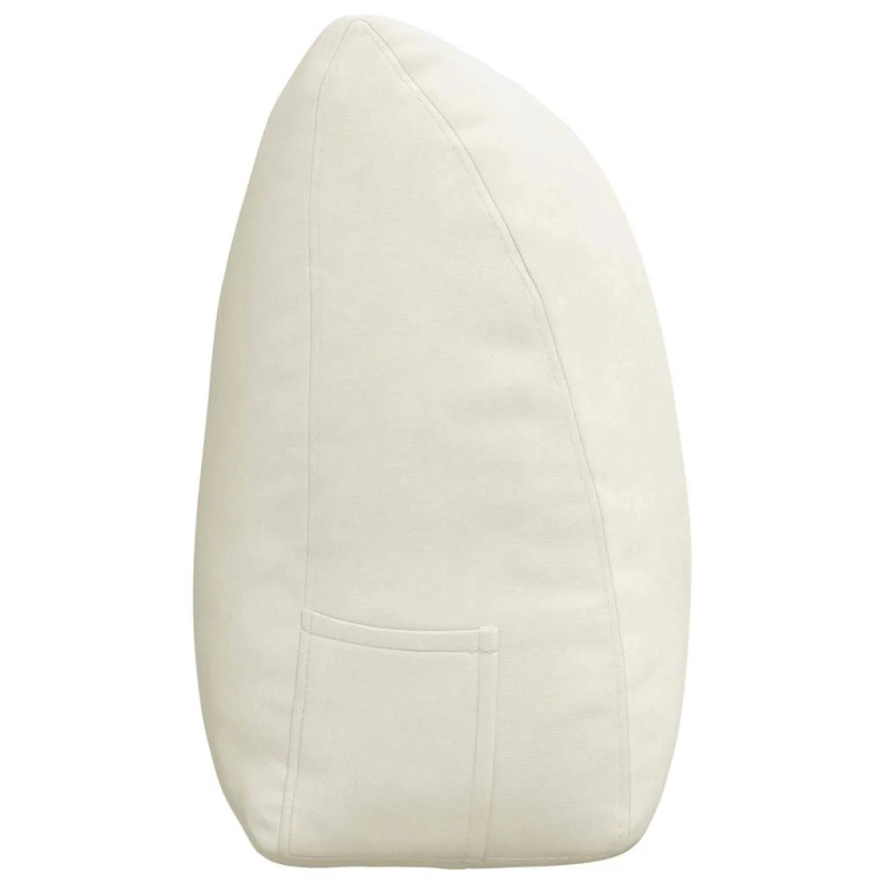 vidaXL Atpakaļ spilvens Krēmkrāsa 200 x 24 x 50 cm Samts