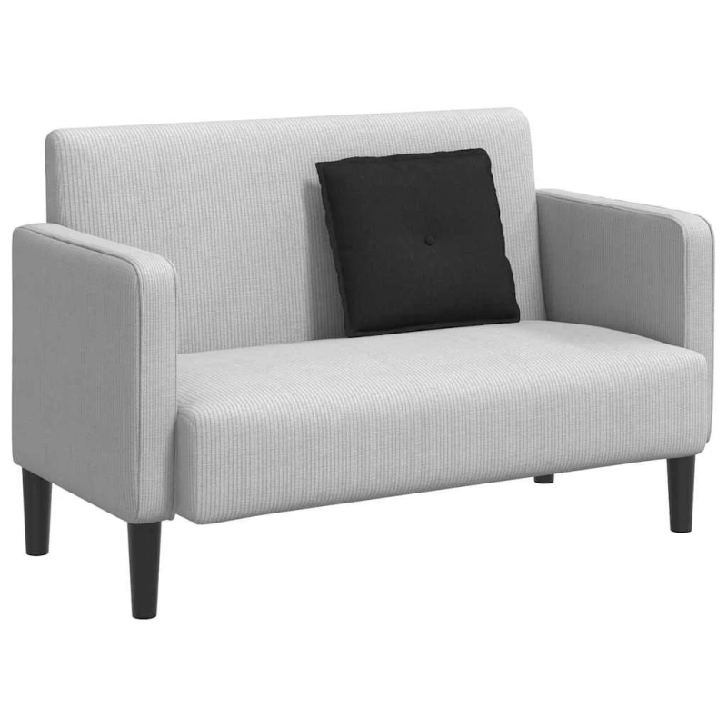 vidaXL Atpakaļ spilvens Melna 50 x 19 x 45 cm audums