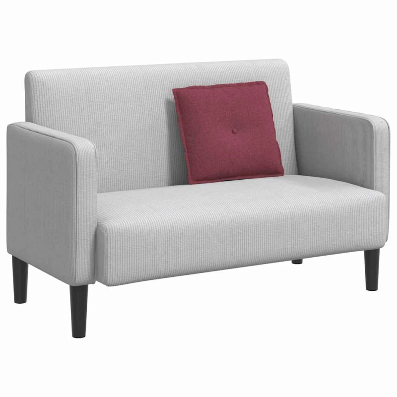 vidaXL Atpakaļ spilvens Vīna sarkans 50 x 19 x 45 cm audums