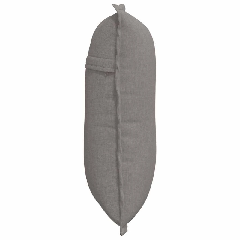 vidaXL Atpakaļ spilvens Pelēkbrūna 50 x 19 x 45 cm audums