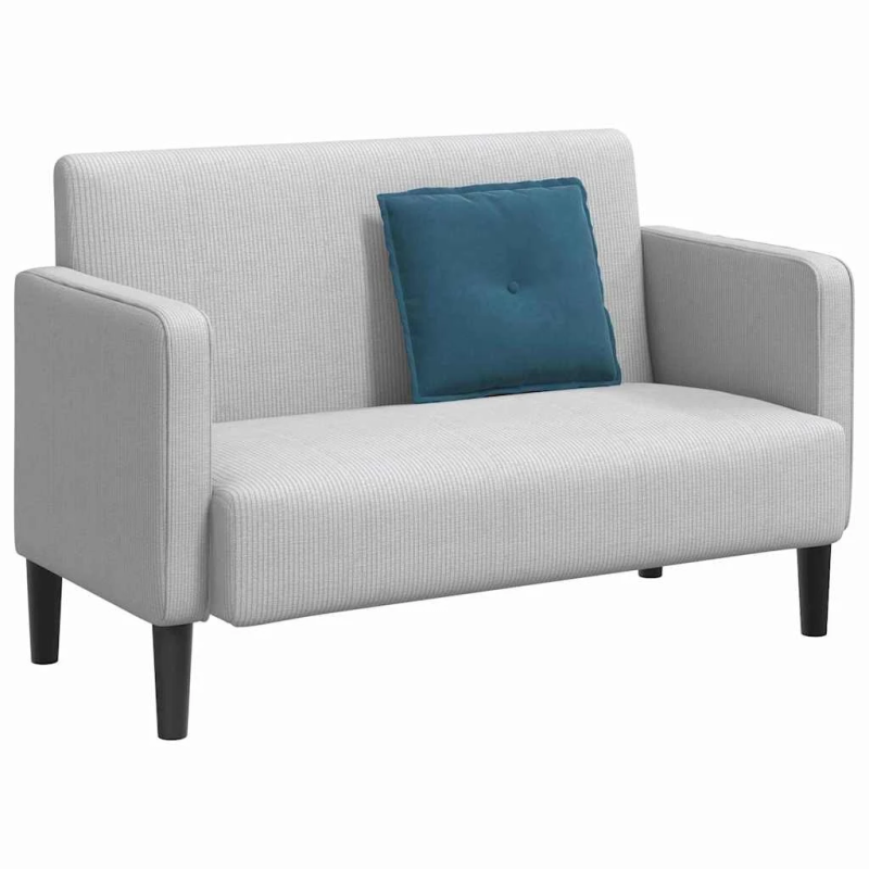 vidaXL Atpakaļ spilvens Zila 50 x 45 cm Korduroja audums