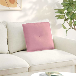 vidaXL Atpakaļ spilvens Rozā 50 x 45 cm Korduroja audums