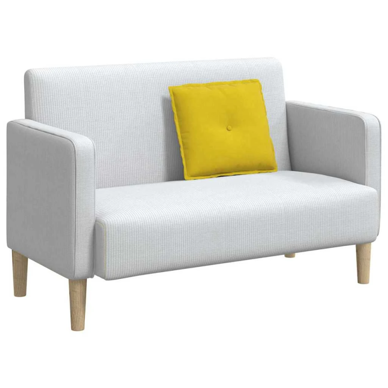 vidaXL Atpakaļ spilvens Dzeltena 50 x 45 cm Korduroja audums