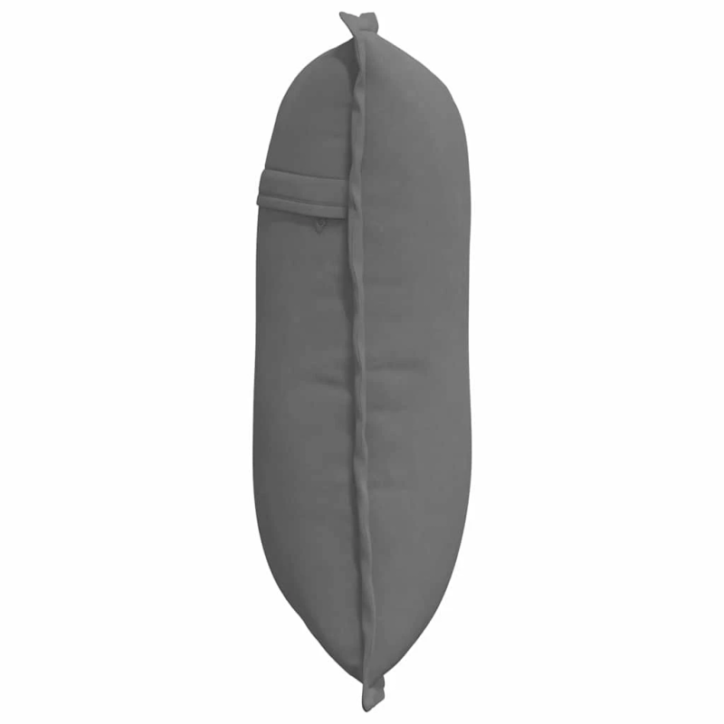 vidaXL Atpakaļ spilvens Tumši pelēks 50 x 45 cm Mikrofibra
