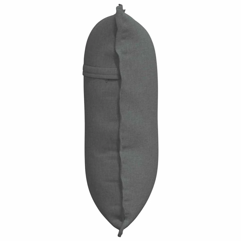 vidaXL Atpakaļ spilvens Tumši pelēks 60 x 19 x 50 cm audums