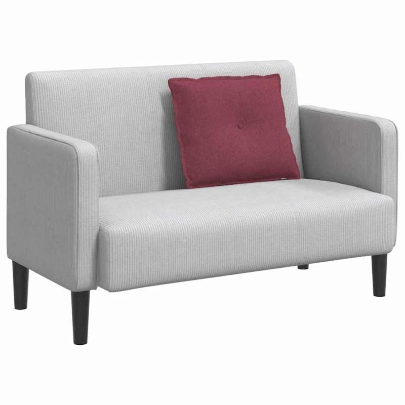 vidaXL Atpakaļ spilvens Vīna sarkans 60 x 19 x 50 cm audums