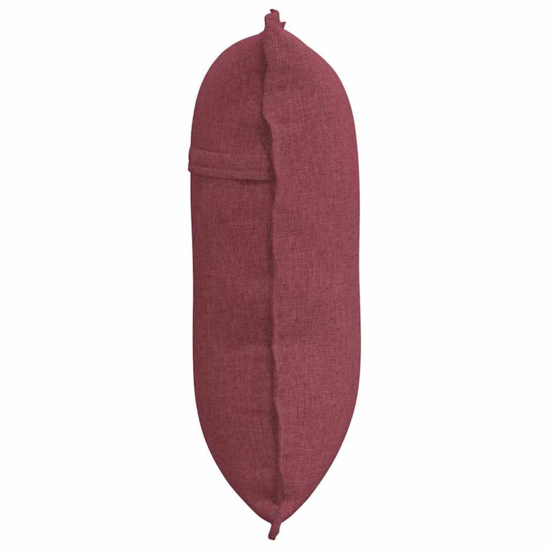 vidaXL Atpakaļ spilvens Vīna sarkans 60 x 19 x 50 cm audums