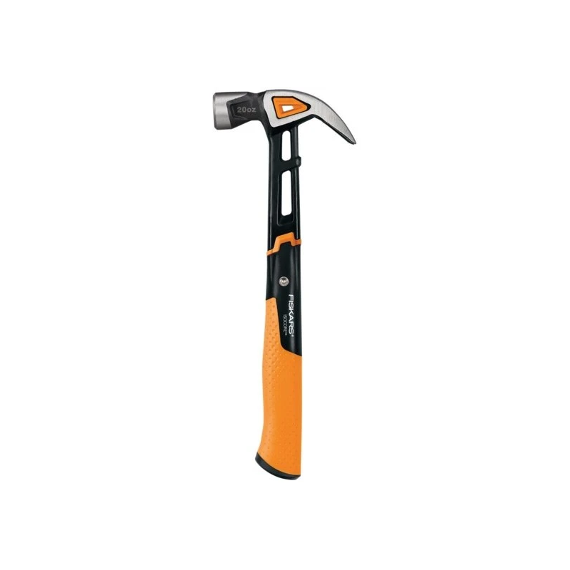 Fiskars IsoCore L galdnieka āmurs ar izliekto nagu izvilcēju ,20 oz - ~570 g,