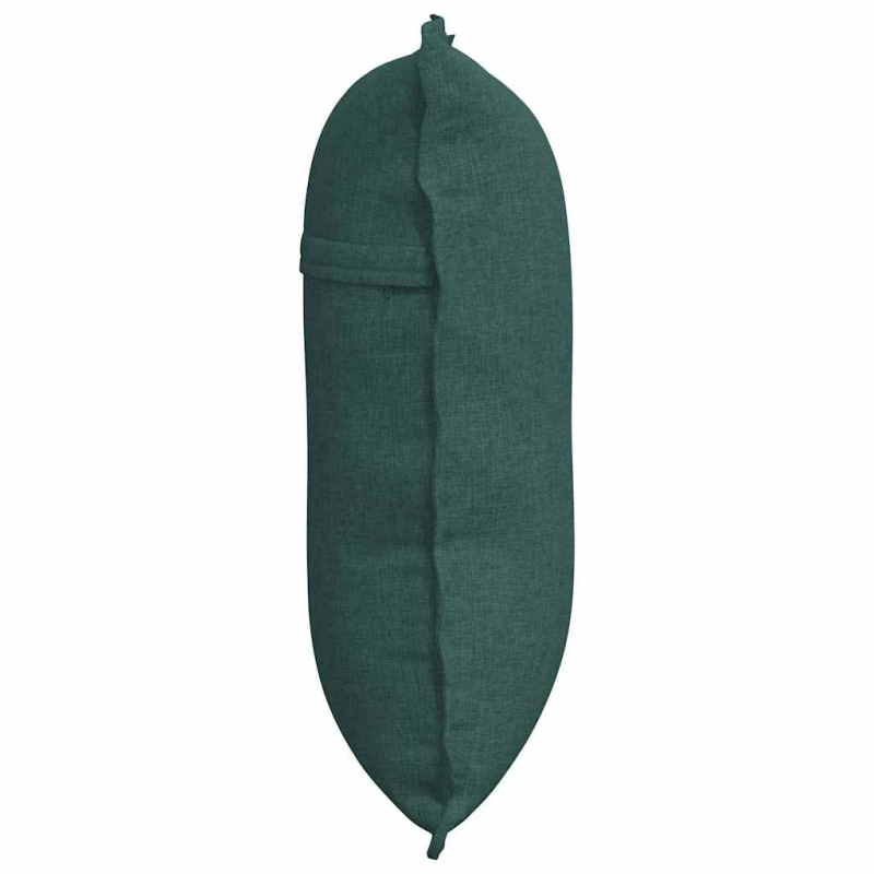 vidaXL Atpakaļ spilvens Tumši zaļš 60 x 19 x 50 cm audums
