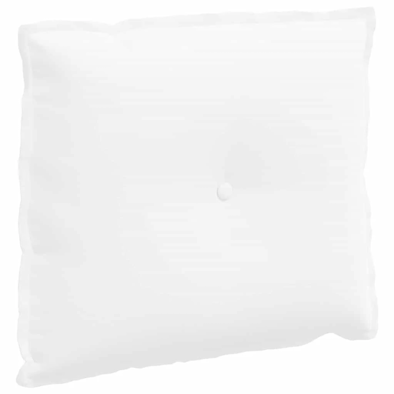 vidaXL Atpakaļ spilvens Balts 60 x 19 x 50 cm audums