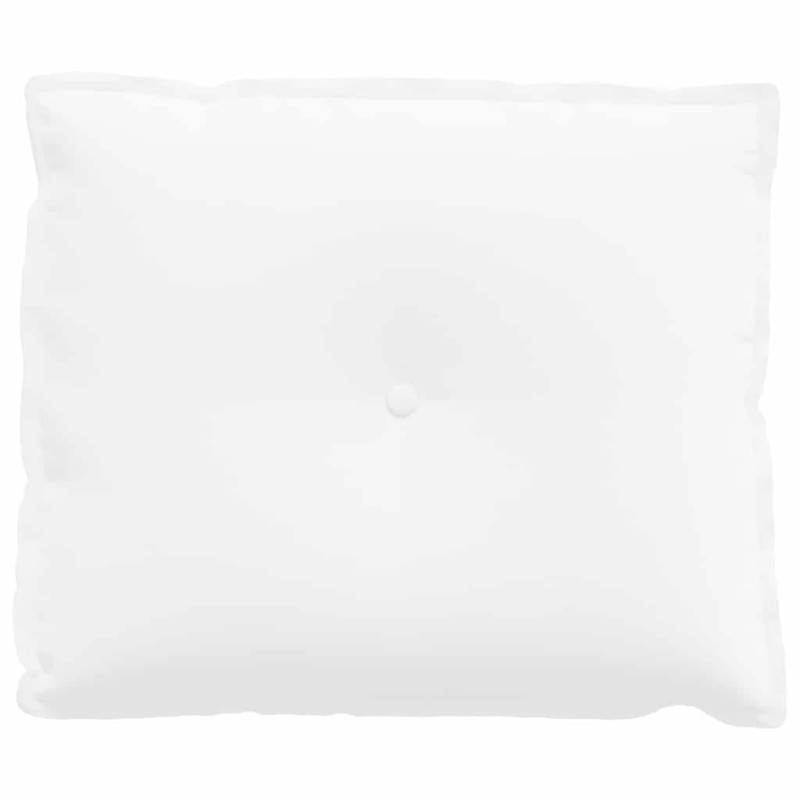 vidaXL Atpakaļ spilvens Balts 60 x 19 x 50 cm audums