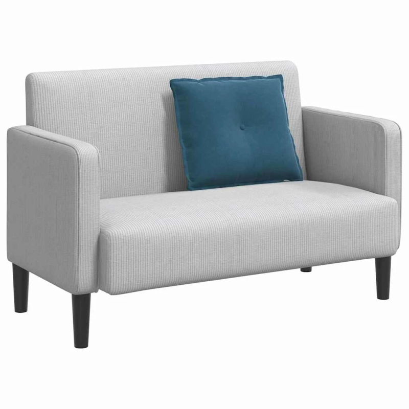 vidaXL Atpakaļ spilvens Zila 60 x 50 cm Korduroja audums