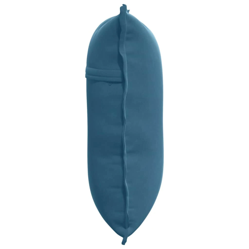 vidaXL Atpakaļ spilvens Zila 60 x 50 cm Korduroja audums