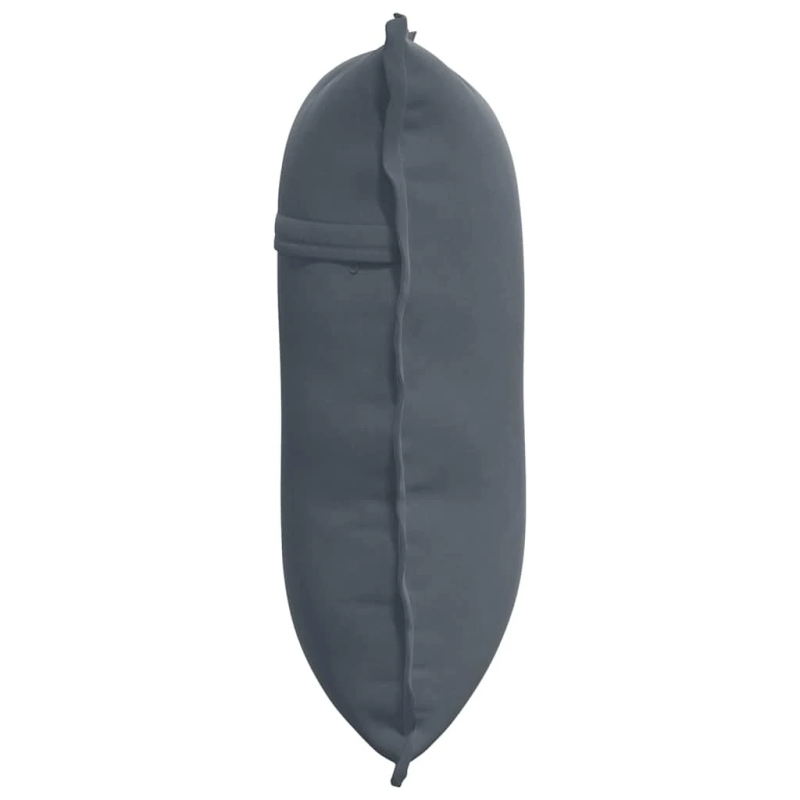 vidaXL Atpakaļ spilvens Tumši pelēks 60 x 50 cm Korduroja audums