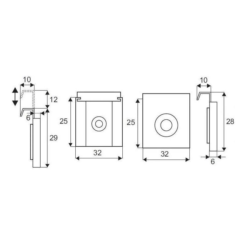Stiprinājums spogulim 22.05.100 4gb