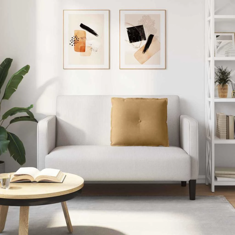 vidaXL Atpakaļ spilvens Brūna 60 x 50 cm Korduroja audums