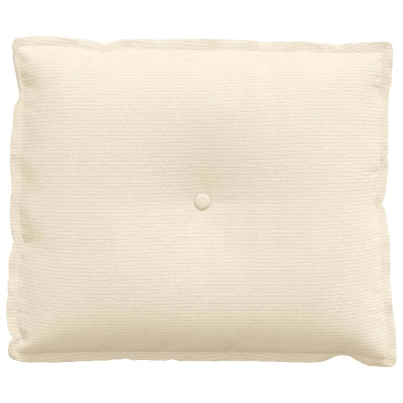 vidaXL Atpakaļ spilvens Krēmkrāsa 60 x 50 cm Korduroja audums