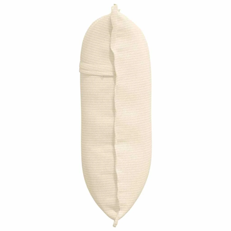 vidaXL Atpakaļ spilvens Krēmkrāsa 60 x 50 cm Korduroja audums