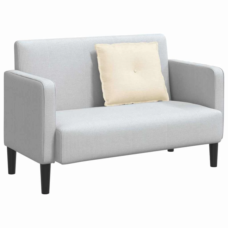 vidaXL Atpakaļ spilvens Krēmkrāsa 60 x 50 cm Korduroja audums