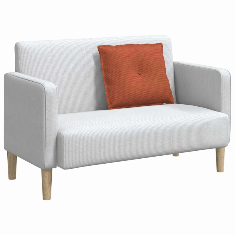 vidaXL Atpakaļ spilvens Sarkans oranžs 60 x 50 cm Korduroja audums