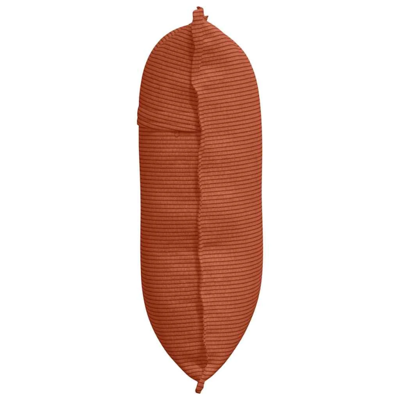 vidaXL Atpakaļ spilvens Sarkans oranžs 60 x 50 cm Korduroja audums