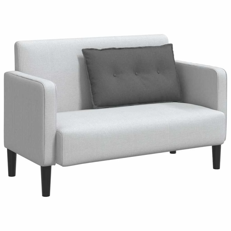 vidaXL Atpakaļ spilvens Tumši pelēks 80 x 19 x 50 cm audums